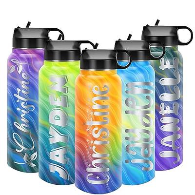 Stainless Steel 12oz Pour Spout Water Bottle Ocean