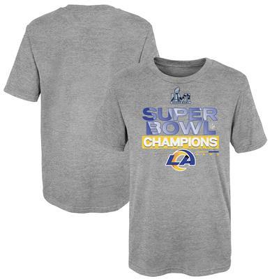 Youth Nike Anthracite Los Angeles Rams Super Bowl LVI Champions Roster T- Shirt