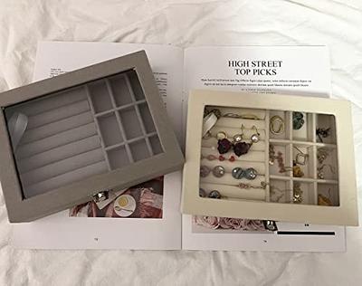1pc Flocking Jewelry Storage Rack, Minimalist Grey Bracelet Holder For Home