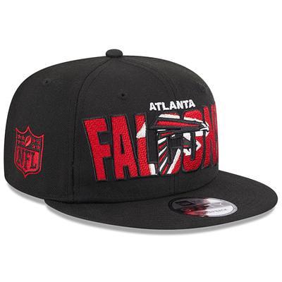 Men's New Era Black/Red Atlanta Falcons 2022 NFL Draft 9FORTY Adjustable Hat