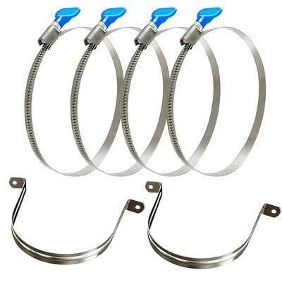 ISPINNER 2 Pack 4 Inch Stainless Steel T-Bolt Hose Clamps, Clamp Range  108-116mm for 4 Hose ID, Pack of 2 : : Automotive