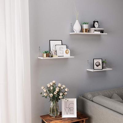 TOLEDO 36 Long Floating Shelves for Wall Storage, Floating Bookshelf, Wall  Shelves for Living Room - Set of 3