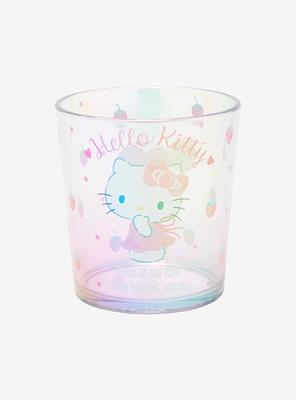 Sanrio Hello Kitty Strawberry Frosted Glass Tumbler