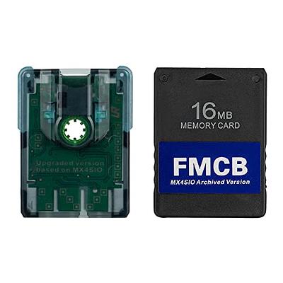 RGEEK MX4SIO Memory Card Adapter with 16MB PS2 FMCB Memory Card