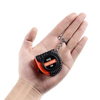 Portable Mini Tape Measure Steel Pocket 2M Measuring Tape Key Chain