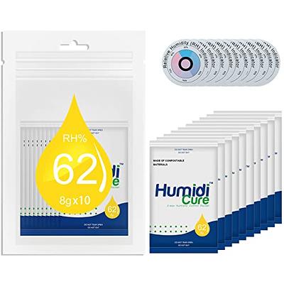 Boveda 72% Two-Way Humidity Control Packs For Wood Humidifier Boxes – Size  60 – 4 Pack – Moisture Absorbers – Humidifier Packs – Hydration Packets in