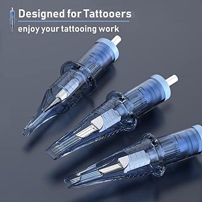 Wormhole Tattoo Cartridge Needles, 20Pcs Mixed Sizes 3RL 5RL 5RM