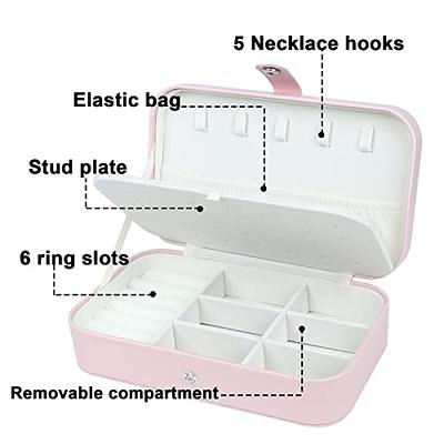 LingLingo Earring Organizer Case Travel Jewelry Organizer Transparent  Jewelry Storage Book for Necklace Bracelet Ring Holder with Small Clear  Zippered Pouch - Yahoo Shopping