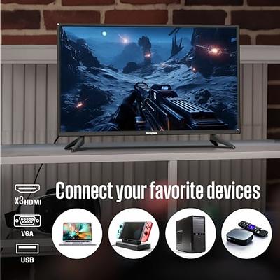 CONTINU.US 22-inch TV | CT-2280, 720p HD LED Small Flat Screen TV, High  Definition LED Non-Smart TV with HDMI, USB, VGA, & Headphone - Compatible  with