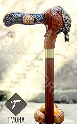 Rare Design Walking Cane, Funny Cane Hand Carved Antique Walking Stick