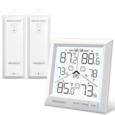  Oregon Scientific EMR201 Indoor/Outdoor Thermometer with  Wireless Remote and Blinking LED Ice Alert : Patio, Lawn & Garden