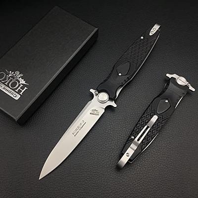 QZL EDC Pocket Knife for Men, Small Folding Keychain Knife with