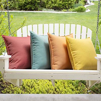 Premium Waterproof Throw Pillow Inserts, Water Resistant Square Form Cushion  Stuffer for Bed Couch Decorative Outdoor Sofa Pillows Inserts White, 18x18  Inches 