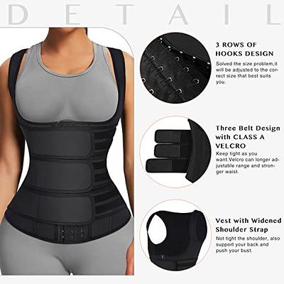 FeelinGirl 3 Belts Hook Waist Cincher Corset for Women Faja Colombiana Plus  Size Waist Trainer Vest Sport XL - Yahoo Shopping