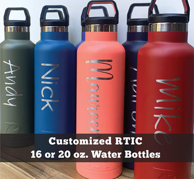 RTIC 20 oz Vacuum Insulated Water Bottle, Metal Stainless Steel