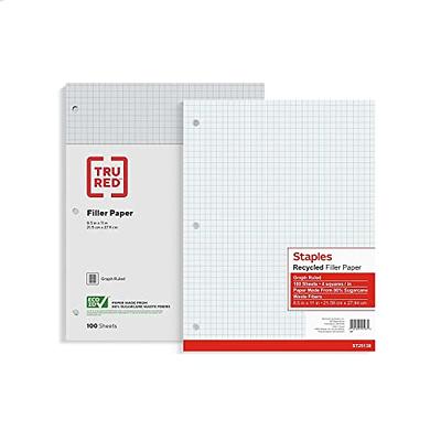 School Smart Graph Paper, 9x12 Inches, Manila, Pack of 500