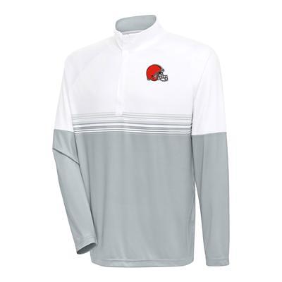 Antigua Men's Cleveland Browns White Generation Half-Zip Pullover