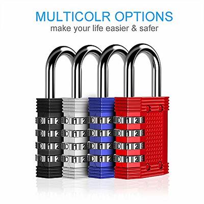 ZHEGE Locker Lock, 4 Digit Combination Lock for Locker, [2023 New Version]  Combo Lock with DIY Name Tags for Gym, School, Work Lockers, Weatherproof  Number Padlock for Outdoor Gates, Fence (Black) - Yahoo Shopping