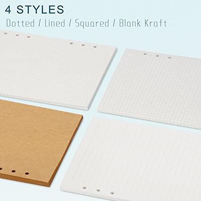 A5 Blank Paper - 150 Sheets (300 Pages) - 6 Hole Punched - 100 GSM