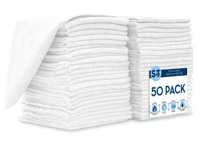 S&T INC. Microfiber Cleaning Cloth, Bulk Microfiber Towel for Home,  Reusable and Lint Free Cloth Towels for Car, White, 11.5 Inch x 11.5 Inch,  50 Pack - Yahoo Shopping