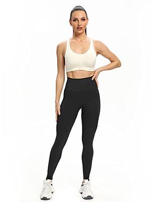 A AGROSTE Women Seamless Workout Leggings with Pockets Scrunch