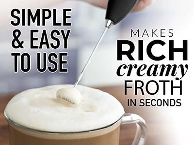 Milk Frother - Cappuccino Maker Latte Maker - Mini Blender Drink Mixer