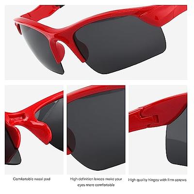 Duduma Polarized Sports Sunglasses Wrap for Running Cycling Fishing Golf TR90 Unbreakable Frame Silver Black