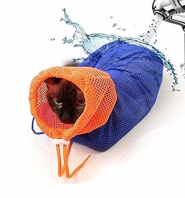 Cat Shower Net Bag Cat Grooming Bathing Bag Adjustable Cat Washing Bag  Multifunctional Cat Restraint Bag Prevent Biting Scratching for Bathing,  Nail Trimming, Ears Clean, Keeping Calm Grey