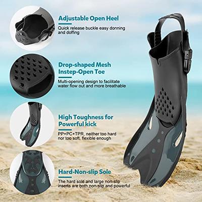 KUYOU Mask Fins Snorkeling Gear for Adults, Wide View Snorkel Diving  Anti-Fog Mask and Full Dry Top Snorkel Gear Set for Snorkeling, Swimming,  Training (Dark Celadon L/XL) - Yahoo Shopping