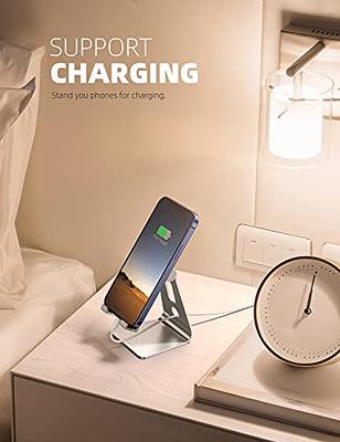 Lamicall Adjustable Cell Phone Stand, Desk Phone Holder, Cradle, Dock,  Compatible with Phone 12 Mini 11 Pro Xs Max XR X 8 7 6 Plus SE Charging,  Office Accessories, All Android Smartphone - Silver - Yahoo Shopping