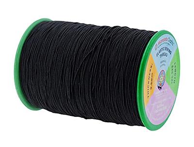 6mm Black Elastic Cord Roll for Sewing and Crafting