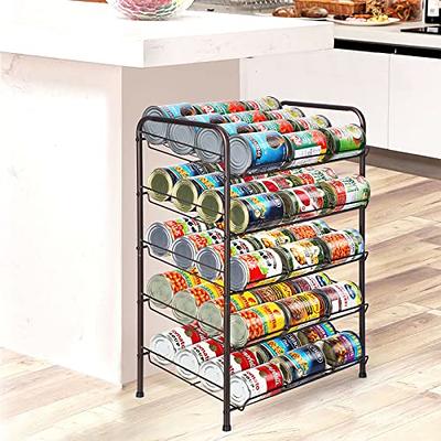 HEOMU 5 Tier Can Rack Organizer, Can Storage Dispenser Holder, Canned Food  Storage Organizer for Kitchen Pantry Cabinets Organization and Storage