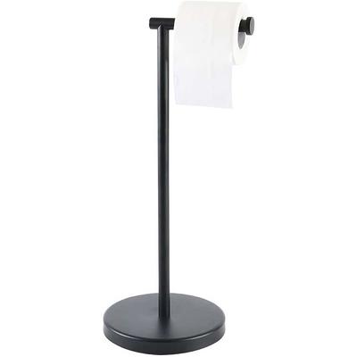 Delta Free Standing Toilet Paper Holder with Storage Shelf and Extra Roll  Holder in Matte Black - Yahoo Shopping