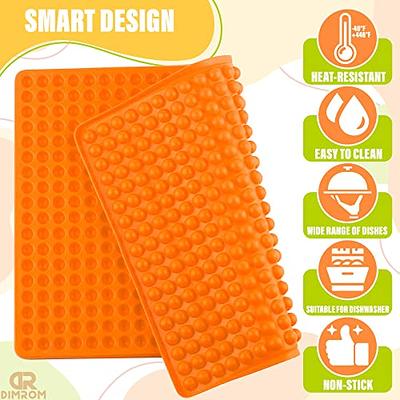 Orange Silicone Molds for Candy - Semi Sphere Chocolate Molds Silicone  Shapes Non Stick Baking Sheet Gummy