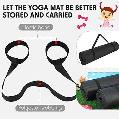 6 Pack Bulk Yoga Mats 72 x 24 x 0.4 Inch Black Fitness Mat Nonslip