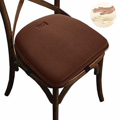 baibu 14×14 Metal Dining Chair Pads with Ties, Super Soft Kitchen Chair  Cushions Bar Stool Cushions with Non-Slip Bottom - One Cushion only (Beige