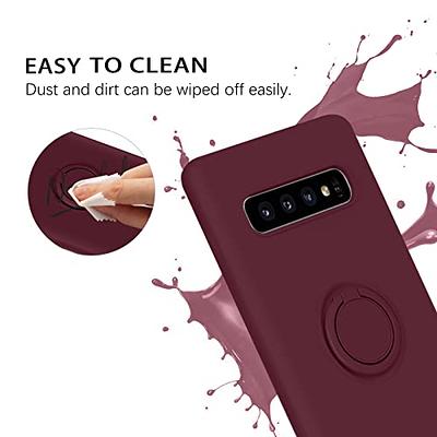 DUEDUE for Samsung Galaxy S10 Case, Liquid Silicone Slim Soft Gel