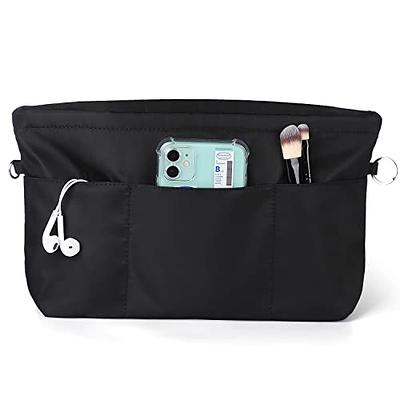 Hongmeru Purse Organizer Insert for Handbags, Tote Bag Organizer Insert  with 11 Pockets, Bag Organizer for Tote with Handle, Nylon, Foldable, Tote  Organizer Insert with Metal Zipper and Hook Black - Yahoo Shopping