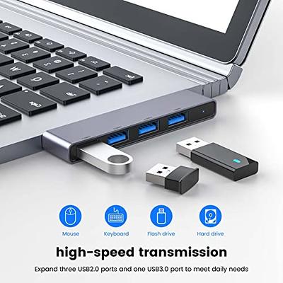 USB 3.0 Hub for Laptop, VIENON 4-Port Portable USB Hub USB Splitter USB  Expander for for MacBook, Mac Pro, iMac, Surface Pro,XPS, PS5, PC, Flash