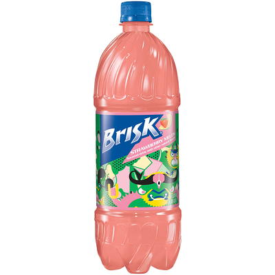Brisk Iced Tea Strawberry Melon, 33.8 fl oz, 6 bottles