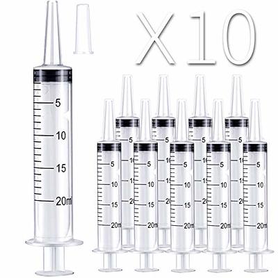 10 Pack 10ml/cc Plastic Syringe Liquid Measuring Syringe Tools Individually  Sealed with Measurement for Scientific Labs, Measuring Liquids, Feeding  Pets, Medical Student, Oil or Glue Applicator (10ML) - Yahoo Shopping