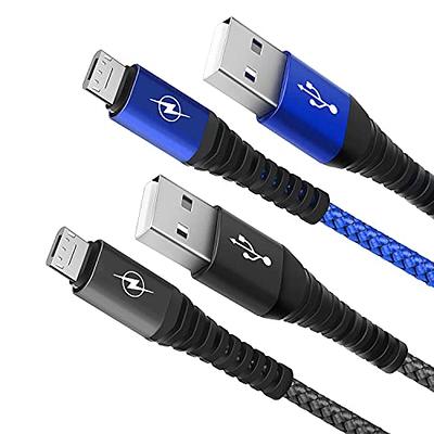 CableCreation Short Micro USB Cable, USB to Micro USB 24 AWG Triple  Shielded Fast Charger Cable, Compatible with PS5/PS4, Raspberry Pi Zero