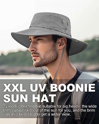 Zylioo XXL Oversized Sun Protection Hats,Big Size Boonie Hat for