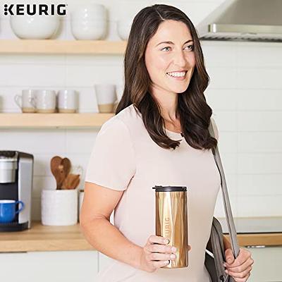 Keurig Faceted Stainless Steel Coffee Travel Mug, Fits Under Any Keurig  K-Cup Pod Coffee Maker, 14 oz, Copper