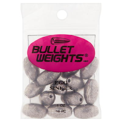 Bullet Weights® EGI5-24 Lead Egg Sinker Size 1 oz Fishing Weights - Yahoo  Shopping