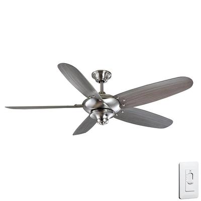 Wet Rated Brushed Nickel Ceiling Fan