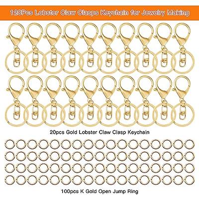 20pcs Stainless Steel Lobster Clasps Jump Ring Claw Clasp Jewelry Making  Supplie