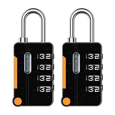 2PCS 4 Digit Combination Lock Travel Outdoor Padlock Gym School Employee  Locker