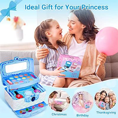 Kids Makeup Kit for Girl, Washable Kids Makeup Kit Girl Toys, Real Little  Girls Makeup Kit for Kids 4-12, Children Princess Play Makup Set, Birthday