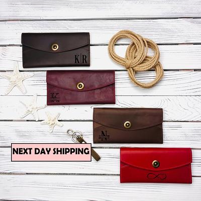 Womens Wallet Leatherwallet for Momlong Leather 